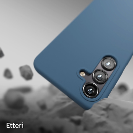 Nakładka Etteri Silicone Case do Samsung Galaxy S24 FE ciemnoniebieska