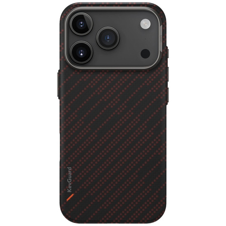 Etui UNIQ Keva EDGE do iPhone 17 Pro     Magclick Charging pomarańczowy