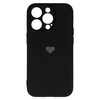 Vennus Silicone Heart Case do Iphone 13 Pro Max wzór 1 czarny