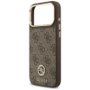 Guess 4G Strass Logo MagSafe Case für iPhone 17 Pro Max - Braun