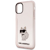 Original Case IPHONE 11 / XR Karl Lagerfeld Hardcase Ikonik Choupette (KLHCN61HNCHTCP) pink