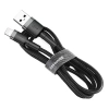 Baseus Cafule Cable - Kabel połączeniowy USB do Lightning, 2.4 A, 1 m (szary/czarny)