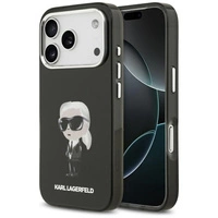 Karl Lagerfeld IML Aquarelle Karl &amp; Logo MagSafe Case for iPhone 17 Pro - Black