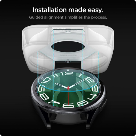 Szkło hartowane Spigen Glas.tR EZ Fit na Samsung Galaxy Watch 6 Classic (47 mm) - 2 szt.