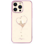 Kingxbar Wish Series Hülle für iPhone 14 Pro Max, verziert mit rosa Kristallen