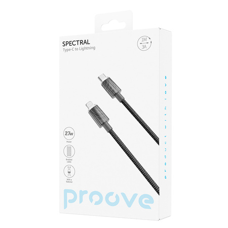 Proove kabel Spectral Type-C do Lightning (1m) szary