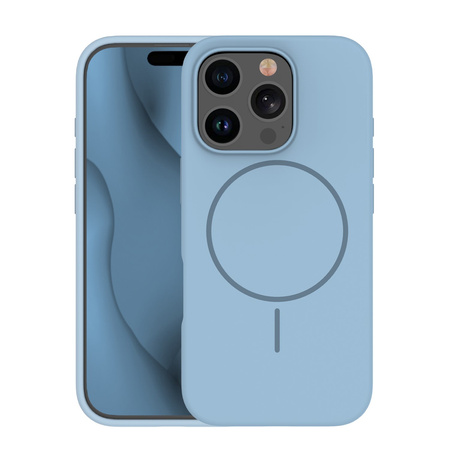 Nakładka Silicone Thin Mag do iPhone 17 Pro 6,3" jasnoniebieska