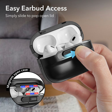 ESR Pulse Halolock Case mit MagSafe für Apple AirPods Pro 1/2 – Schwarz