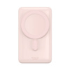 Baseus Magnetic Bracket Wireless Fast Charge Power Bank 10000mAh 20W  Pink  (With Baseus Xiaobai series fast charging Cable Type-C to Type-C 60W(20V/3A) 50cm  White) Overseas Edition