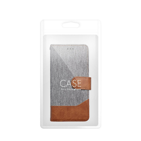 Kabura JEANS Book do SAMSUNG A20e szary
