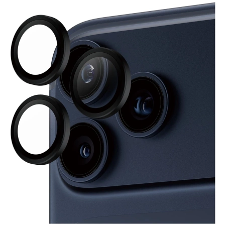 Szkło hartowane PanzerGlass Hoops na obiektyw na iPhone 17 Pro / 17 Pro Max / 16 Pro / 16 Pro Max czarny