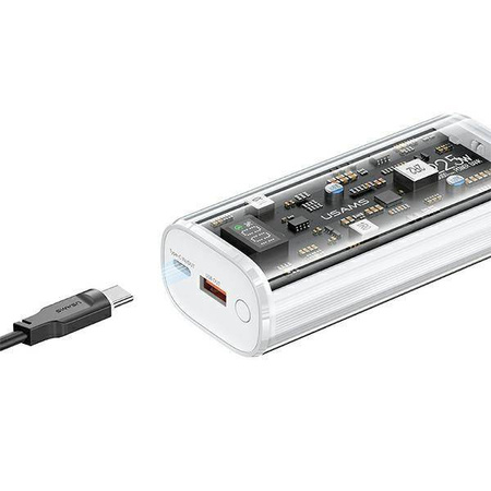 USAMS Powerbank 9000mAh PD 20W QC3.0+PD Dual-Port Fast Charge biały/white 10KCD18902 (US-CD189)