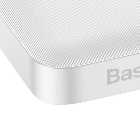 Baseus Bipow power bank 10000mAh 2x USB / USB Typ C / micro USB 15W biały (PPDML-I02)