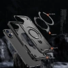 Hybrid Armor Trendige Hülle mit MagSafe für iPhone 16 – Schwarz