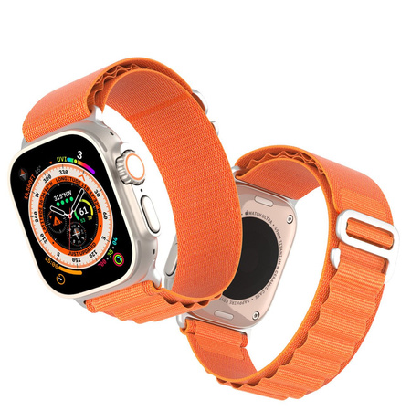 Sport-Schnallenarmband für Apple Watch 8/7/6/SE/5/4/3/2/1 (41, 40, 38 mm), Dux Ducis Armband GS-Version – Orange