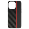 Tel Protect CARBON Case do Iphone 13 Pro Max Czarny z czerwonym paskiem