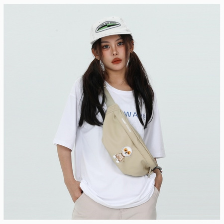 Nimmy Nerka na ramię różowy/pink          Crossbody Glasses Cool Cat