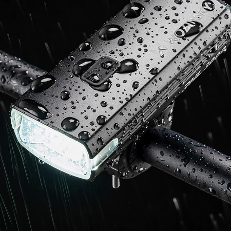 Lampka rowerowa przednia Wozinsky + kabel USB-C (3000 lm) - czarna