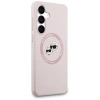 Karl Lagerfeld Silicone Karl & Choupette Heads MagSafe Case for Samsung Galaxy S25 FE - Pink