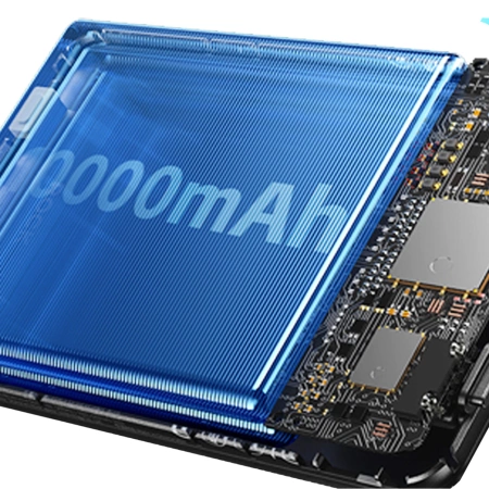 Dudao K29 10000 mAh PD 20 W MagSafe Powerbank mit Metallgehäuse, Ständer und integrierten USB-C/ Lightning Kabeln - Grau