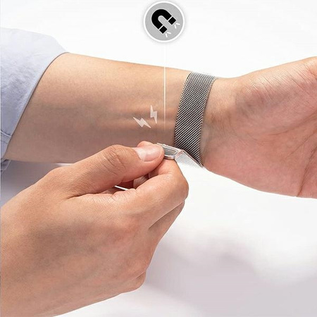 Mercury pasek Mesh Apple Watch 38/40/41mm srebrny/silver