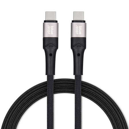 Kabel Blue Star z oplotem ze złączem USB C do USB C 3A 60W 2m