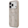 Etui Guess 4G Printed Stripes MagSafe na iPhone 17 Pro - różowe