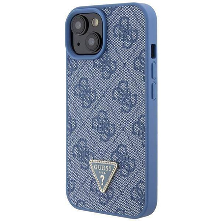 Original Handyhülle APPLE IPHONE 15 Guess Hardcase Crossbody 4G Metal Logo (GUHCP15SP4TDSCPB) blau