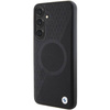 Etui BMW Signature Leather Half Textured & Circle MagSafe na Samsung Galaxy S24+ - czarne