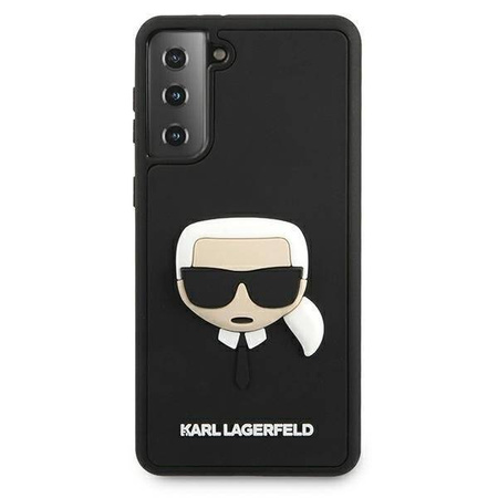 Karl Lagerfeld KLHCS21MKH3DBK S21+ G996 czarny/black hardcase 3D Rubber Karl`s Head