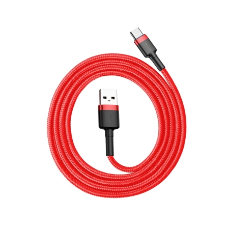 Baseus Cafule Cable - Kabel do ładowania i transmisji danych USB do USB-C 3 A, 1 m (czerwony)