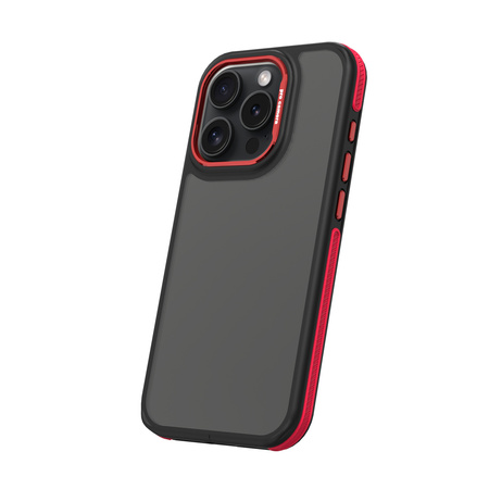 Nakładka Crystal Black do iPhone 16e czerwona