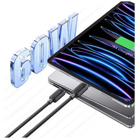 Kabel USAMS KY Series US-SJ696 60W USB-C do USB-C 2m biały