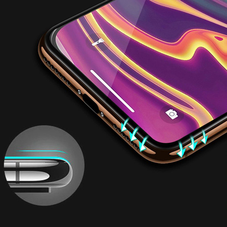 Hartowane szkło HARD CERAMIC do SAMSUNG GALAXY S23 CZARNE (with fingerprint unlock)