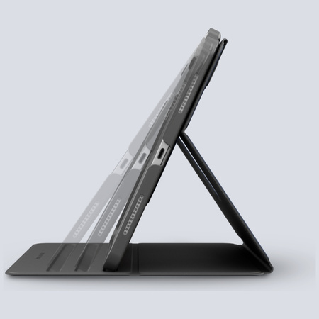 Etui UNIQ Rovus Snapmount Magnetic 360   Rotating Detachable do iPad Air 13" M2/M3 (2024/2025) szary