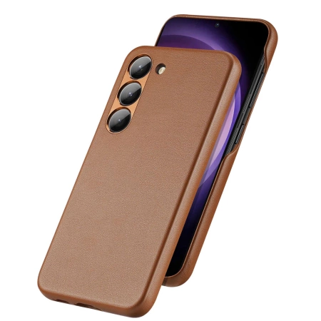Dux Ducis Grit Hülle für Samsung Galaxy S23+ elegante Hülle aus Kunstleder braun