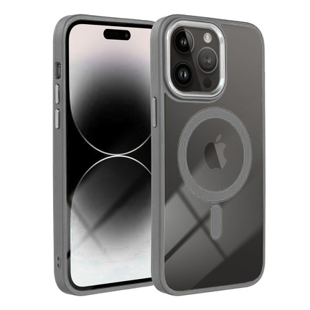 Futerał COLOR EDGE MAG COVER kompatybilny z MagSafe do IPHONE 17 Pro tytanowy szary