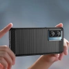 Carbon Case for Xiaomi Poco F4 5G flexible silicone carbon cover black