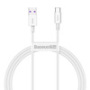 Baseus Superior kabel USB - USB Typ C 66 W 6A 1 m Biały (CATYS-02)