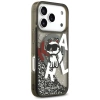 Karl Lagerfeld Liquid Glitter Choupette Logo MagSafe Case for iPhone 17 Pro - Black