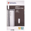 Verbatim Adapter Hub USB-C - 4xUSB-A 3.2 aluminium/aluminum 49147