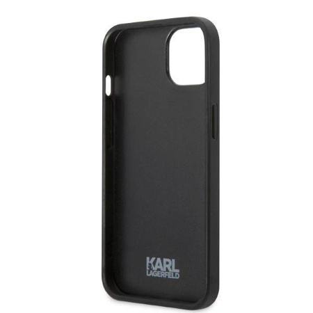 Original Case IPHONE 13 Karl Lagerfeld Hardcase Monogram Ikonik Patch blue