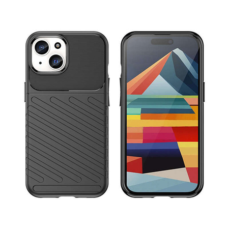 Gepanzerte iPhone 15 Thunder Hülle – Schwarz
