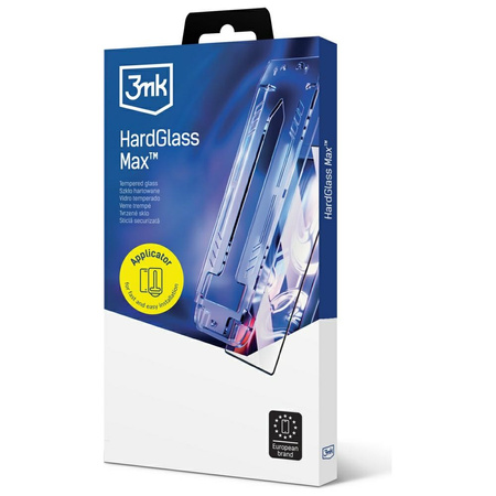 Szkło hartowane 3MK HardGlass Max        z aplikatorem do Apple iPhone 15 Pro Max