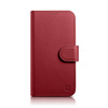 iCarer Wallet Case 2in1 etui iPhone 14 Pro Max skórzany pokrowiec z klapką Anti-RFID czerwony (WMI14220728-RD)