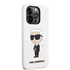 Karl Lagerfeld Silicone NFT Ikonik - Etui iPhone 14 Pro (biały)