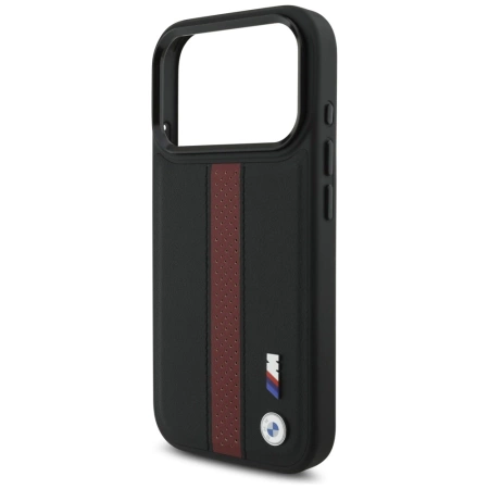 BMW M Perforated Stripe Logo MagSafe Case für iPhone 17 Pro – Rot