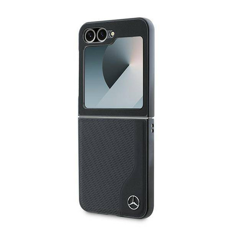Mercedes MEHMZF623RBGVK Z Flip6 F741 czarny/black Leather Wood Imitation MagSafe
