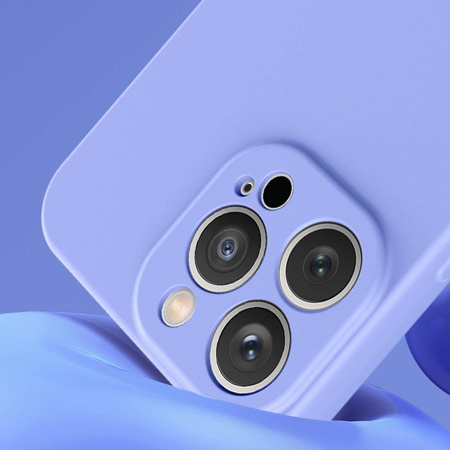 Silicone case etui iPhone 14 Plus silikonowy pokrowiec jasnoniebieskie
