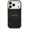 Guess Peony Hot Stamp MagSafe Case für iPhone 17 Pro - Schwarz